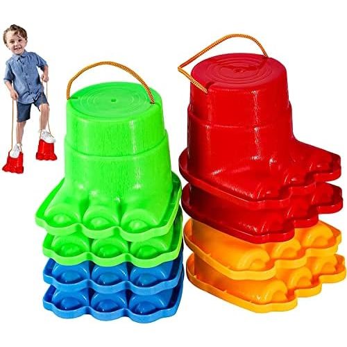 IROO Balancing Stilts for Kids, 4 Pairs Monster Feet
