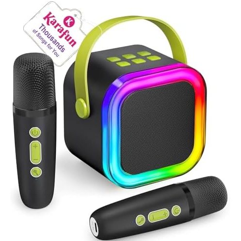 IROO Mini Karaoke Machine, Dark Forest, 2 Wireless Mics
